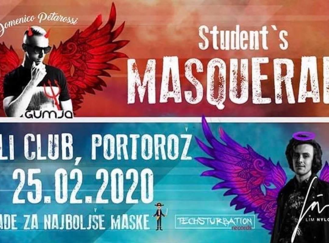 Student's Masquerade - Največja pustna zabava na Obali, 25.2.