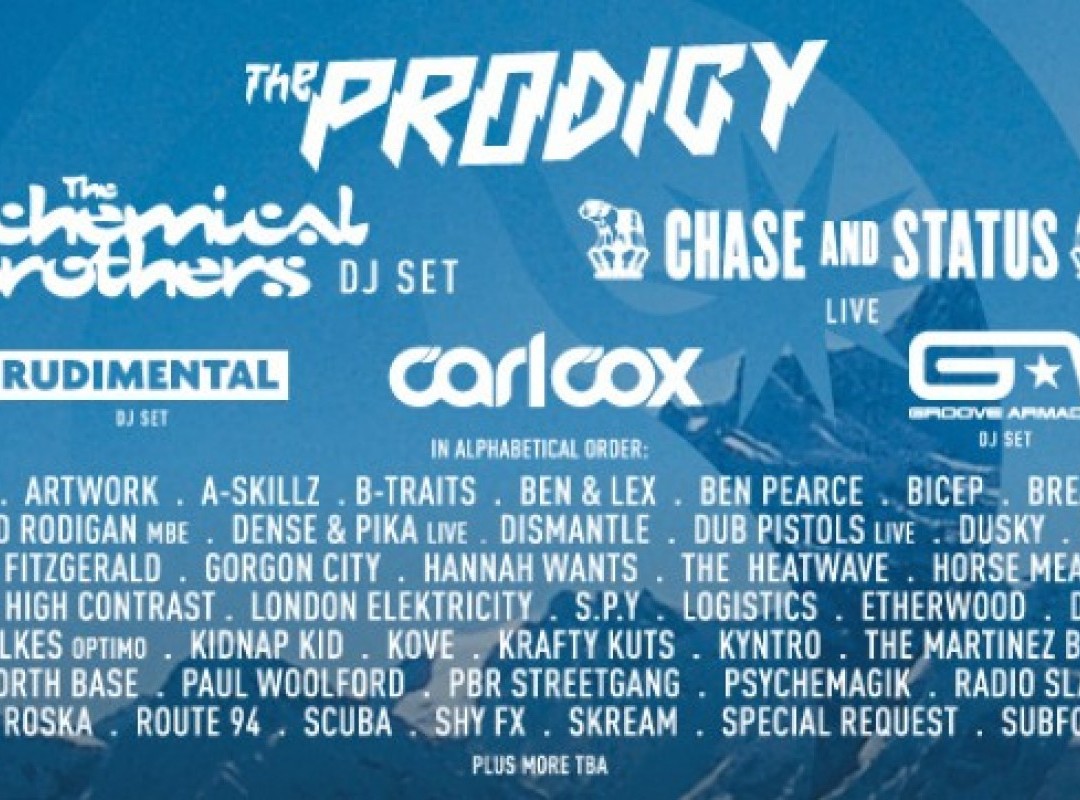 THE PRODIGY AND CHEMICAL BROTHERS TO HEADLINE SNOWBOMBING 2014