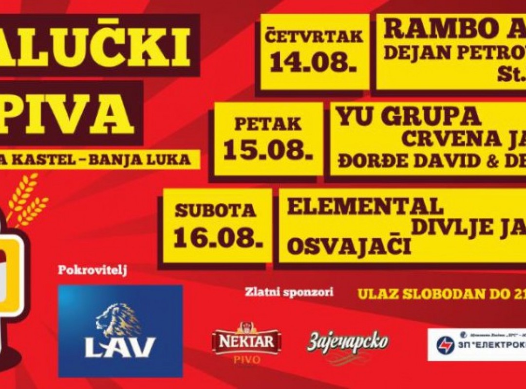 ZAKLONIŠČE PREPEVA in VAN GOGH na festivalu Banjalučki dani piva 2015